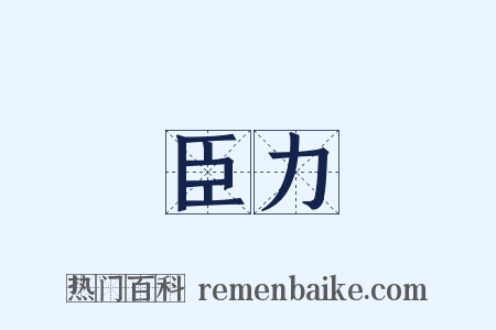 臣力是什么意思的图片